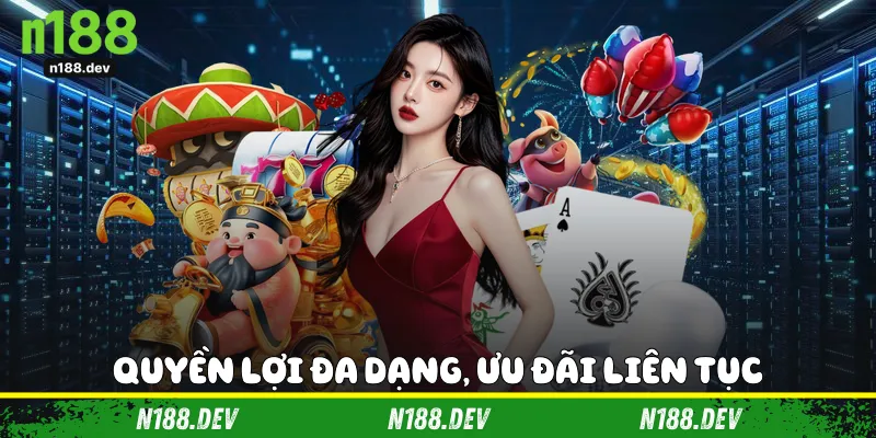 Quyền lợi đa dạng, ưu đãi liên tục