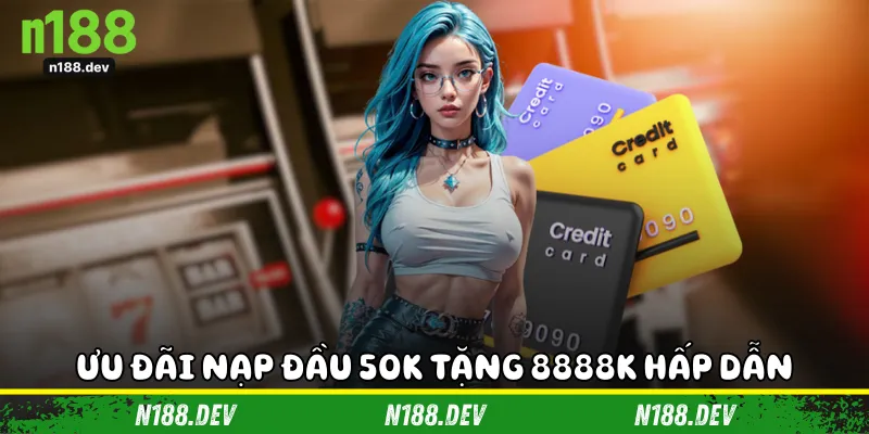 Ưu đãi nạp đầu 50k tặng 8888k hấp dẫn